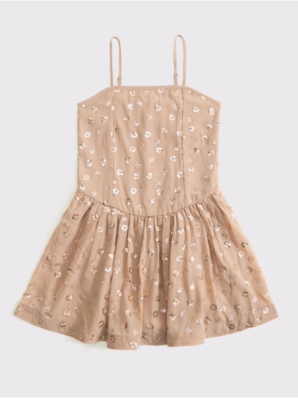Abercrombie Kids sequin drop-waist mini dress
